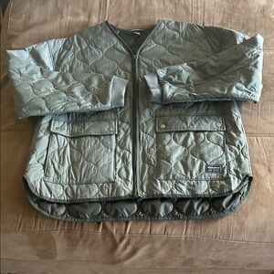 Eddie Bauer Kids Quilted Puffer Jacket in Olive